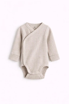 Боді H&M 981900 50см бежевий рубчик