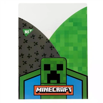 YES Папка-куточок А4 3відд Minecraft