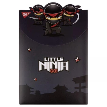 YES Папка-конверт А4 вертикальна на липучці Ninja