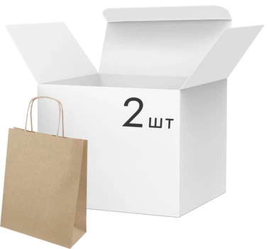 Набор крафтовых пакетов для подарков Angel Gifts 31х42х12 см х 2 шт (Я82298_AG2139_2)