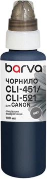Чернила Barva для Canon CLI-426/CLI-451/CLI-521 Special Water Soluble 100 мл Gray (C521-469e)