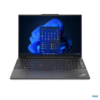 Ноутбук Lenovo ThinkPad E16 G1 (21JN004MGE), Intel Core i7-1355U / 16″ / RAM 16 ГБ / SSD 512 ГБ / Intel Iris Xe / Windows 11 Pro / Negru
