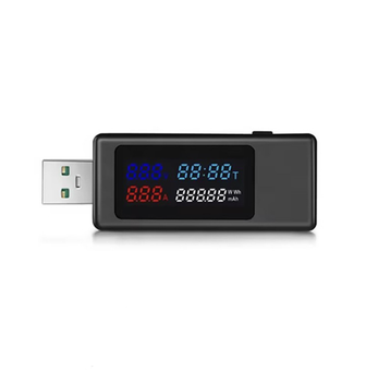 USB тестер KEWEISI KWS-V30 QC3.0 4–30V 6.5A с цветным экраном