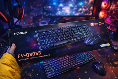 Ігровий набір FOREV клавіатура плюс миша з підсвіткою RGB зручна розкладка висока чутливість