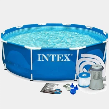 Круглый каркасный бассейн с фильтрующим насосом Intex 305 x 76 см