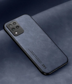 Шкіряний чохол XnE Samsung Galaxy M33 5G M336 з металевою вставкою Blue (34296-28)