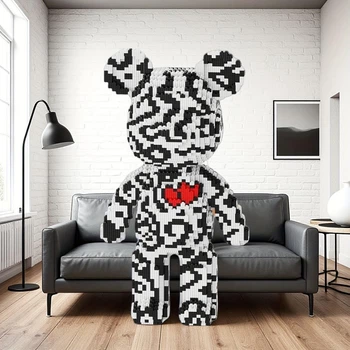 Конструктор Magic Blocks в виде мишки Bearbrick
