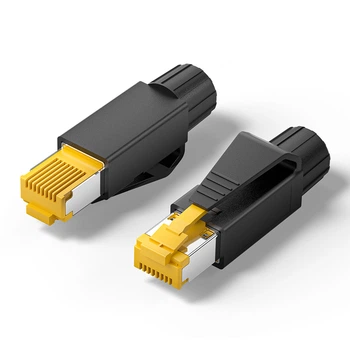 Коннектор RJ45 Vention Cat6A FTP 10 шт 10 Гбит/с 24-26AWG Черный (IDOB0-10)