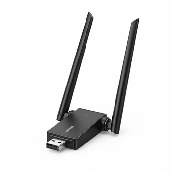 Wi-Fi адаптер Ugreen CM493 USB 3.0 AC1300 2.4/5 ГГц 1300 Мбит/с, 2 антенны 5dBi Черный (50341)