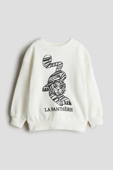 Світшот H&M 1247714 122-128см білий тигр