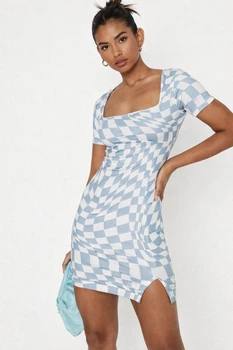 Сукня Missguided DD930646 38 біло-блакитний
