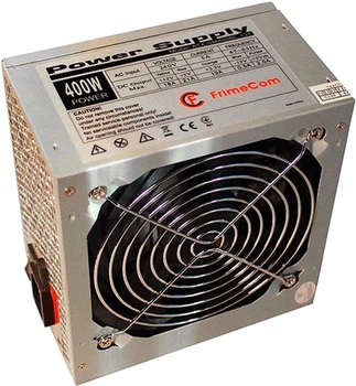 Блок живлення 400Вт FrimeCom SM400 BL 120мм Fan ATX (без кабеля живлення)