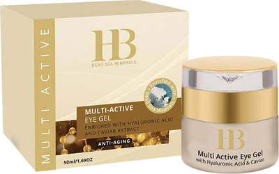 Żel pod oczy Health & Beauty Multi Active Eye Gel z kwasem hialuronowym i ekstraktem z kawioru 50 ml (7290015247269)