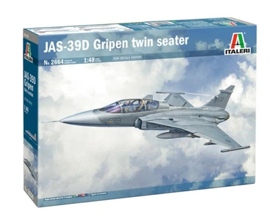 Збірна модель 1:48 винищувач JAS-39D GRIPEN TWIN SEATER Italeri 2664