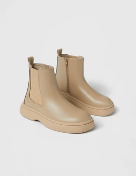 Сапоги челси для девочки Zara 35 размер бежевые 2101031102