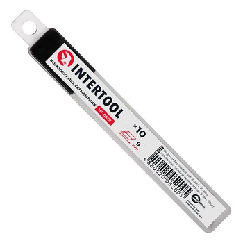 Комплект лез сегментних, 9 мм, 10шт. INTERTOOL HT-0520