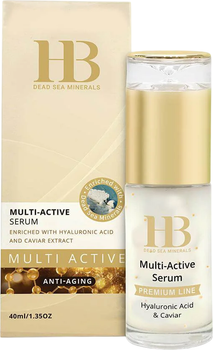 Serum do twarzy Health & Beauty Multi Active Serum z kwasem hialuronowym i ekstraktem z kawioru 40 ml (7290015247238)
