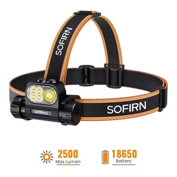Налобний ліхтар Sofirn HS22, USB-C зарядка, IP66, 2500 lm, 2700K-6500K + акумулятор 4000 mAh