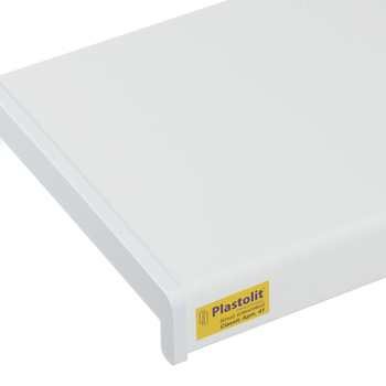 Пластикове підвіконня Plastolit Classic Білий глянсовий Ширина 600-501мм