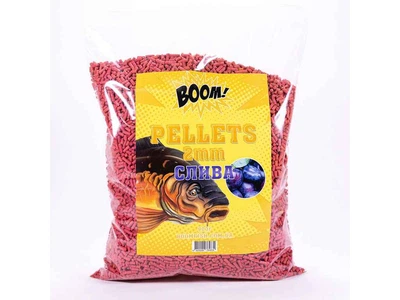 Принада в гранулах Pellets BOOM Слива 900г 2мм