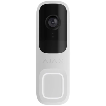 Видеозвонок Ajax DoorBell (White) со встроенным искусственным интеллектом, ИК-сенсором и управлением в приложениях