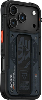 Etui plecki SkinArma Aegis Magnetic Charging + Grip Stand do Apple iPhone 17 Pro Navy Blue (SK-2025IPP6.3-AEGIS-BLU)