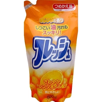 ROCKET SOAP Kitchen Detergent Orange Oil средство для мытья посуды с апельсиновым маслом (сменный блок), 500 мл