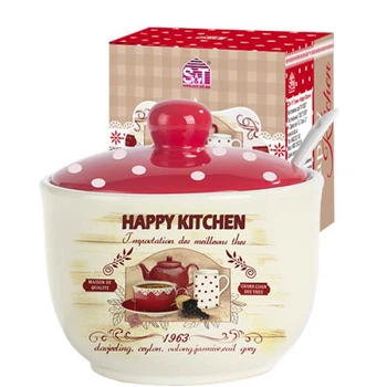 Сахарница с ложкой «Счастливая Кухня — Happy Kitchen» 450мл