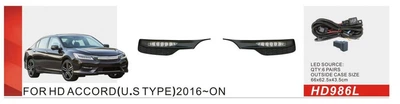 Противотуманные фары для Mitsubishi Outlander 2015-2021 (2 шт, галогенные)