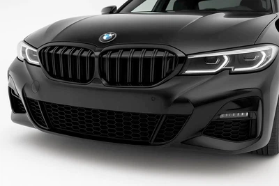 Грати радіатора M-Look для BMW 3 G20/G21 2018-2022, без місця під камеру, чорний глянець
