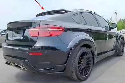 Спойлер на крышу для BMW X6 E71 2008-2014, черный глянец