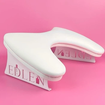Підлокітник EDLEN для манікюру фігурний Comfort (білий)