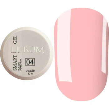 Твердий гель для нарощення LUKUM Smart Gel №04 Pearly Pink 30 мл