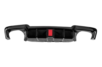 Диффузор заднего бампера M5-Style LED для BMW 5 F10/F11 2010–2016 M-Sport, пластик