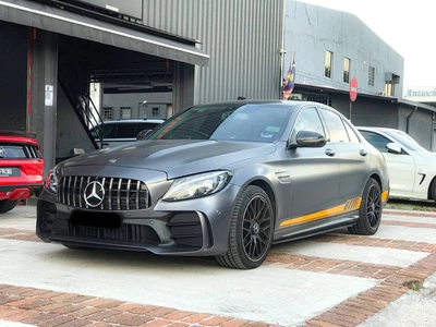 Комплект обвесов с задним диффузором Black Mamba C63GT для Mercedes C-class W205 2014-2021