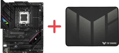 Материнська плата Asus ROG STRIX B650E-F Gaming Wi-Fi (sAM5, AMD B650, PCI-Ex16)+ Ігрова поверхня Asus TUF Gaming P1 Speed у подарунок!