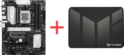 Материнська плата Asus PRIME B650-Plus Wi-Fi (sAM5, AMD B650, PCI-Ex16)+ Ігрова поверхня Asus TUF Gaming P1 Speed у подарунок!