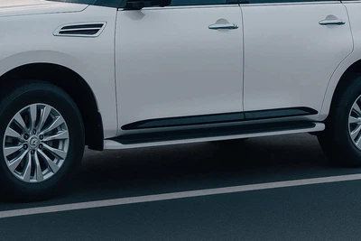 Дверные молдинги для Infiniti QX80 2013-2024 (4 шт, черные)