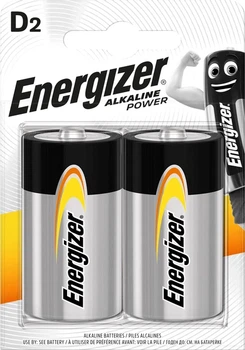 Батарейка Energizer D / LR20 Alkaline 1.5v (2 шт)