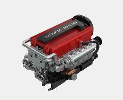 Мотор Mitsubishi 4G63 JDM конструктор с электродвигателем масштаб 1:24 PowerBuild Двигатель 1349 деталей