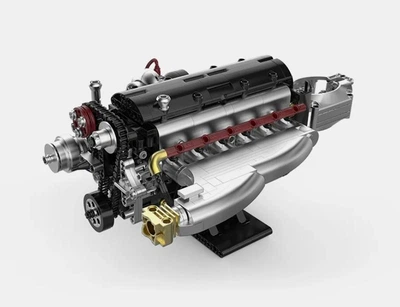 Мотор Toyota 2JZ-GTE JDM конструктор с электродвигателем масштаб 1:24 PowerBuild Двигатель 1079 деталей