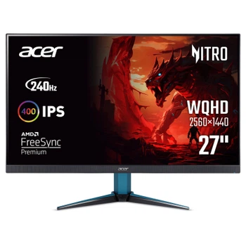 Монітор TFT ACER 27" VG272UW2bmiipx (UM.HV2EE.201) QHD IPS 240Hz 400nit 2*HDMI DP MM Black