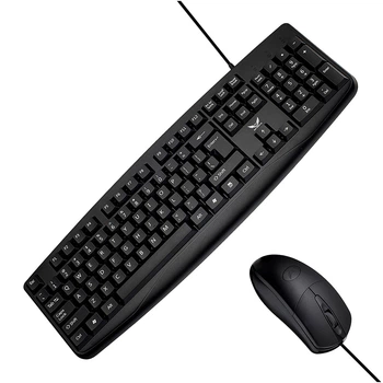 Клавіатура та миша Zerodate LD802 Black протиударна для ПК