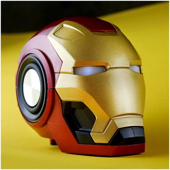 Портативная Bluetooth-колонка Iron Man MK-46 Kassel Красный с золотым Bluetooth карта памяти 3.5 мм