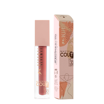 Помада для губ матова Neverti MATTE COUTURE LIQUID (NP804), 107 Rose Lace Теракотова