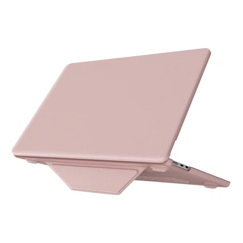 Чехол-накладка для ноутбука PC+PU AMO-PU 2018/2020/2022 для Apple MacBook Pro 13 модель A2338/A2289/A2251/A1989 Pink