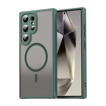 Чохол Lenuo Magnetic для Samsung Galaxy S24 Ultra Green
