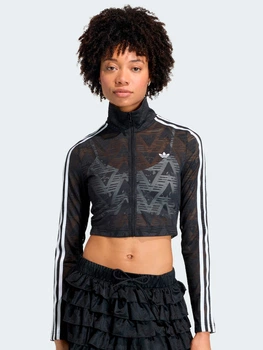 Толстовка на молнии без капюшона женская Adidas Originals Firebird Lacett KD0349 L Black (4068812670619)
