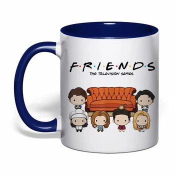 Чашка з друком "Friends (Друзі)" №5 (колір кобальт) (37281)