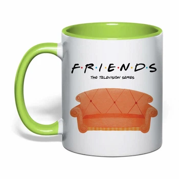 Чашка с печатью "Friends (Друзья)" №2 (цвет салатовый) (37152)
